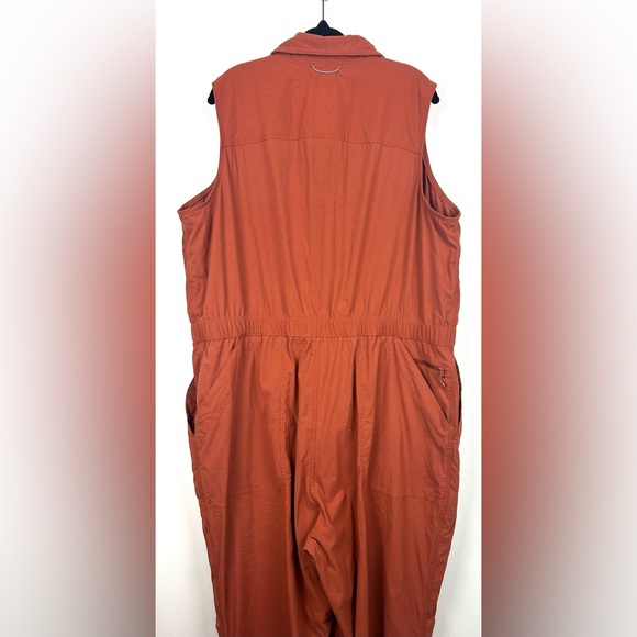 Duluth Heirloom‎ Gardening Coveralls Size XXL Orange Wicking Jumpsuit Sleeveless - Picture 11 of 15